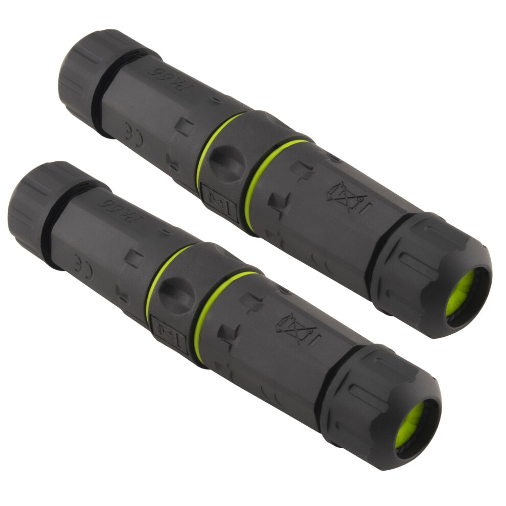 Lonlonty Rj45 Coupler Waterproof Connector M23 Shielded Rj45 Waterproof Cat5/5E/Cat6 Connector Ip67 Ethernet Lan Cable Connector Double Head Outdoor 50471935
