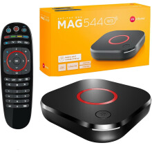 MAG 544w3 Original Linux 4K IPTV Set TOP Box with Built-In DUAL WiFi 5G (802.11ac 2T2R) Internet TV IP Receiver HEVC 4K UHD 544 HDMI 2.0 UK Plug MAG5