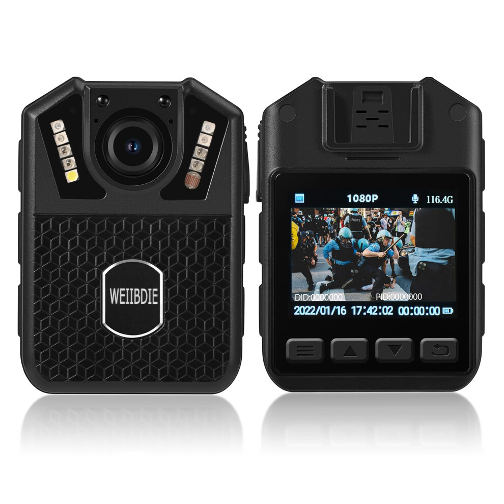 Body Camera With Audio And Video Recording,1080P,128G Memory,Night Vision,3000Mah Battery Last 11-12 Hrs, Wearable Body Camera For Law Enforcement, S 43442638