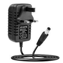 12V 2A Power Supply Adapter for LED Strips Lights, Monitor, LCD Wireless Router, CCTV Camera, 24W AC/DC UK Plug Wall Charger with 5.5mm X 2.5mm Jack,
