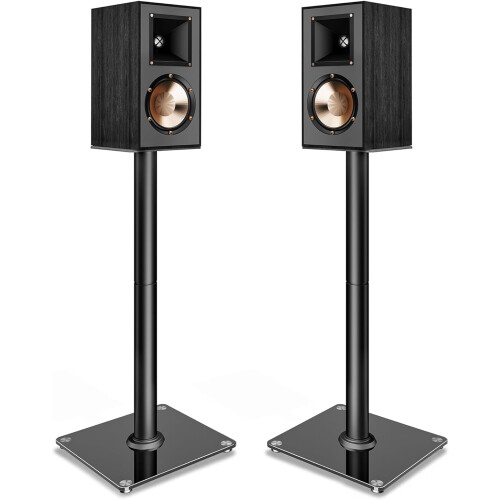 PEGZONE Speaker Stands Pair, 30" Fixed Height, 55lbs Weight Capacity