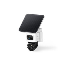 eufy Security eufyCam S4, Solar Security Camera Wireless Outdoor, Triple-Lens Bullet-PTZ Cam, 4K UHD, 360 Pan and Tilt, Auto Track, 8 Hybrid Zoom,