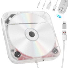 Portable External CD Player for Car USB Port AUX Port, Car CD Player with USB C Adapter Extension Cable, for Car Without CDs Player, Automobile, Lapt