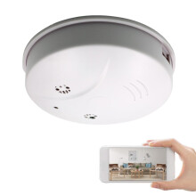 CKEOKO Smoke Detector Camera HD 1080P WiFi Wireless Nanny Cam Video Recorder with Motion Detector/Night Vision, Support iOS/Android