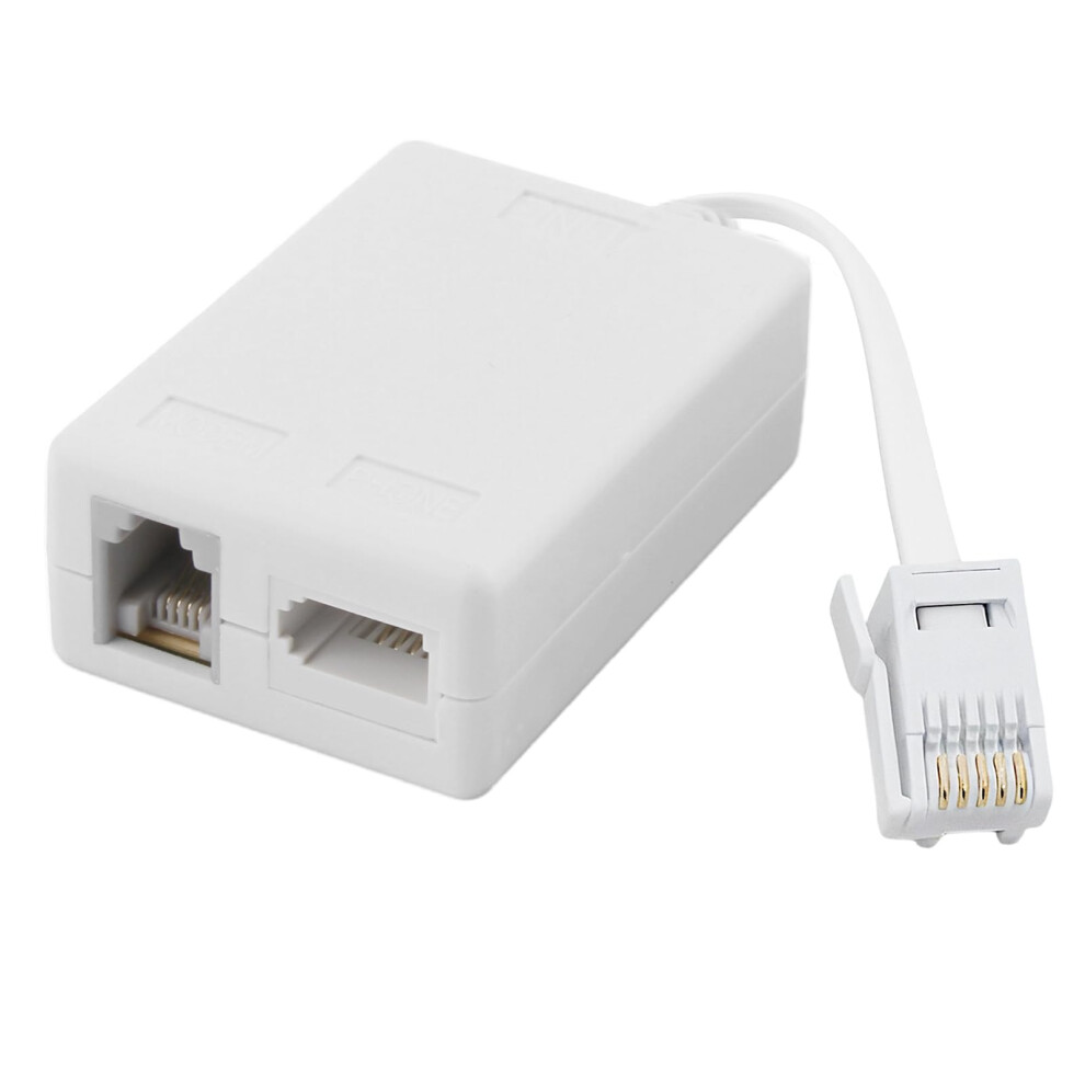 Adsl Filter Microfilter For Phone/Broadband Bt Plug To Adsl Rj11 Broadband Internet Microfilter Splitter Connector, Internet And Telephone Splitter F 5004156629127