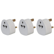 European to UK Plug Adaptor Travel Plug Adapter with 13A Fuse UK Safety Standards Ideal for Travel Home and Office (3 Pack)
