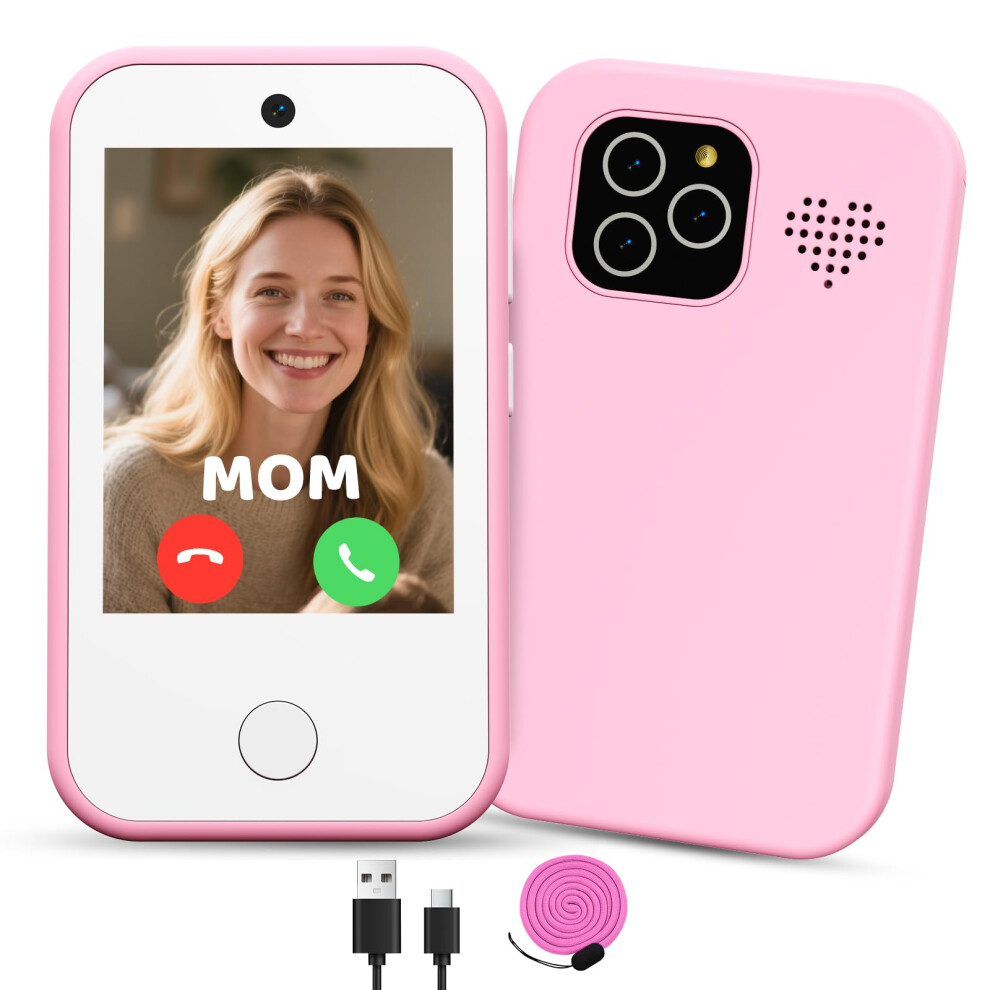 Chakeyake Kids Smart Phone, 4G Unlocked Kids Cell Phone With 2.8" Hd Touchscreen, Toddler Phone With Dual Cameras, Mp3 Player, Torch, Learning Games, 89090886