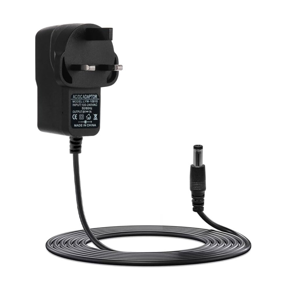 Vmoomax 9V 1A Dc Power Adapter, Dc Center Positive Power Supply With Plug 5.5Mm X 2.1Mm 2M 9V 1000Ma Power Adpator For Guitar Pedal, Tapo Camera, Exe 48304689