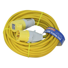 Faithfull FPPTL14HDUTY 14 Metre L/V Heavy Duty Trailing Lead Extension Lead 110Volt 16A 2.5mm Cable