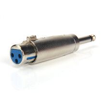 Devinal 6.35mm (1/4 Inch) Mono Male to XLR Female Adapter - Professional Stereo Audio Converter for Microphones, PA Systems, Studio Equipment w/Durab