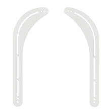 Intec brackets - White Sound bar speaker universal fit bracket suitable for mounting with 32" - 75" TVs