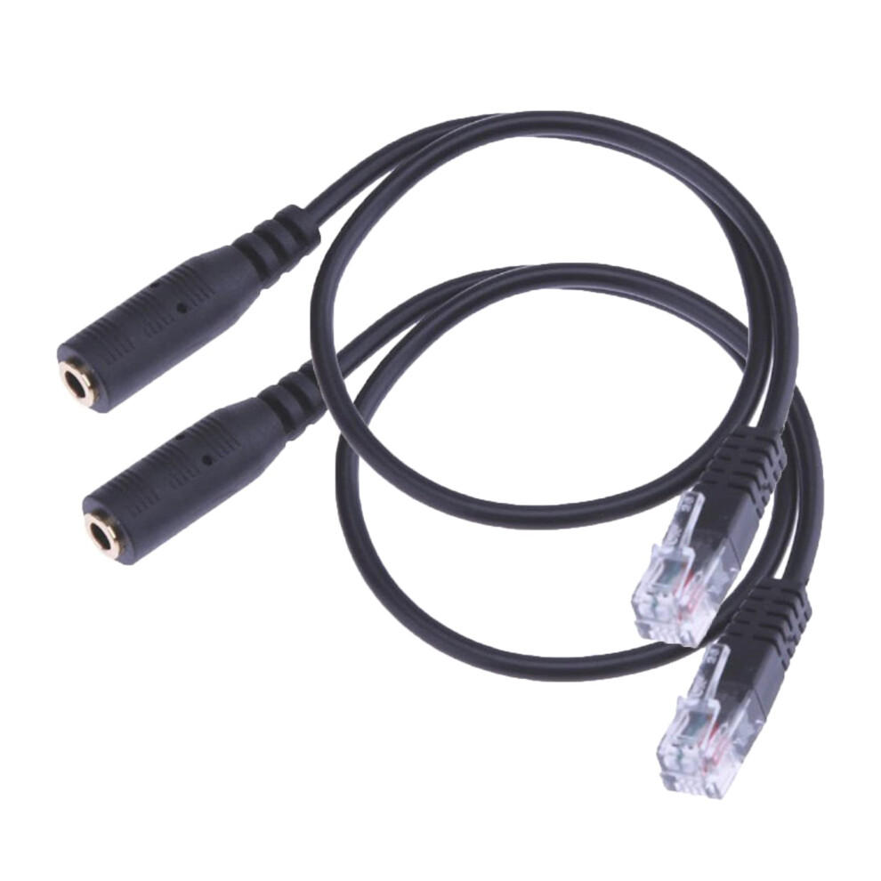 Rj9 To 3.5Mm Adapter Cable 4P4c Rj9/Rj10 Male To 3.5Mm Female Stereo Converter Headset Telephone Cord Audio Lead For Home Office Telephone Ip Phones 31950602