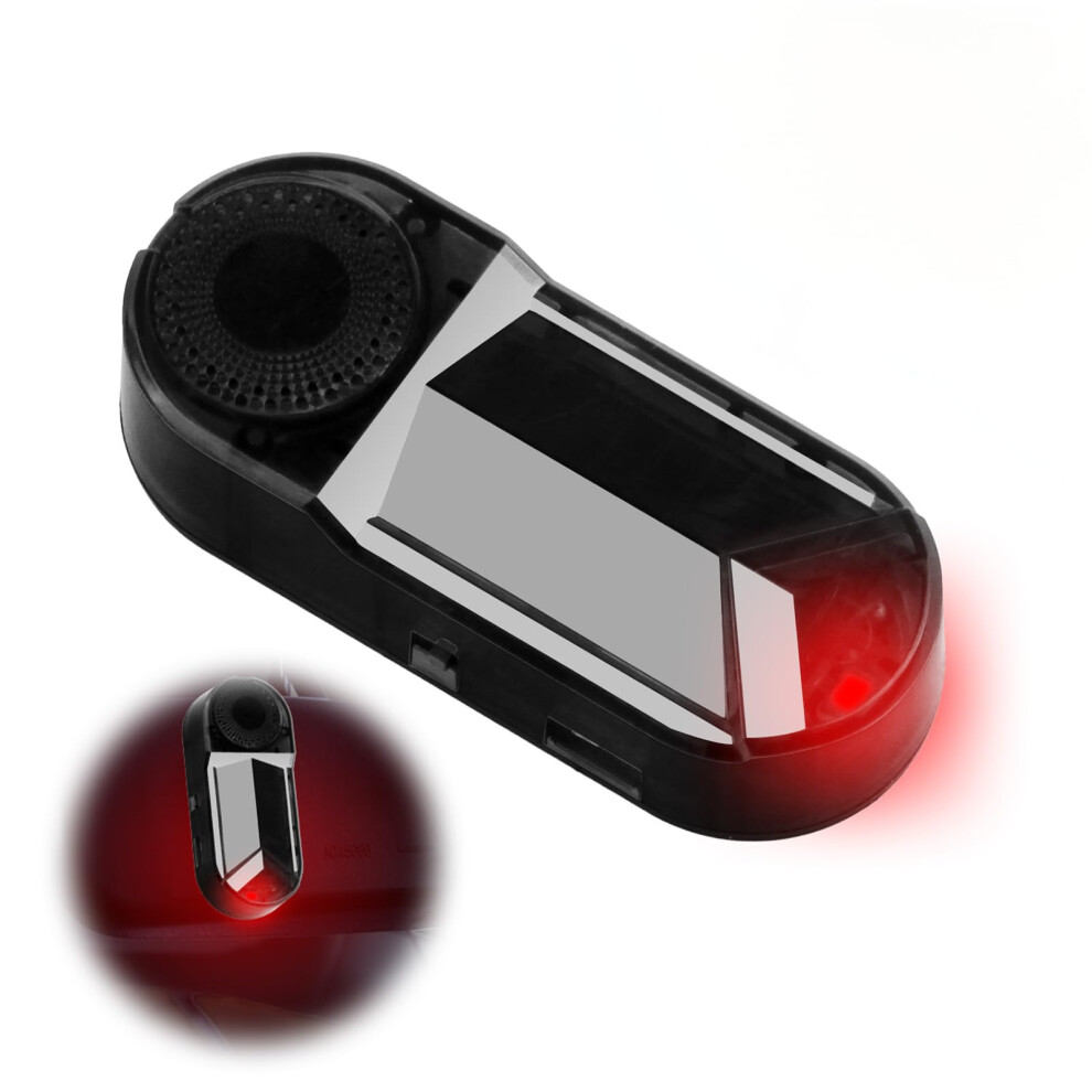 Solar-Powe Fake Car Alarm Flashing With Led Intelligent Sensor Usb Backup Charging Anti-Theft Dummy Alarm For Car And Van Security Light/Red 81298181
