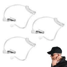 3PCS Spy Earpiece Durable and Lightweight Easy to Carry Ear Piece Prop Water Resistant Comfortable Fit Secret Service Earpiece for Ear Piece Replacem