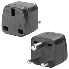 2 Pack UK to India Plug Adapter, Type D Plug Adapter, UK to Sri Lanka Travel Adapter, 250V/10A, Travel Adapter Suitable for Pakistan, Sri Lanka, Nep
