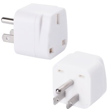 Wirafix UK to US Plug Adaptor, 2 Pack Thailand Travel Adapter, Brushed Surface USA Travel Adapter, Travel Adaptor from UK To USA,Thailand, Mexico, Ca