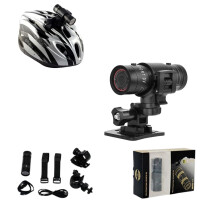 BSLVWG 1080P Helmet Camera, Mini Action Cameras Bike Motorcycle Video Cam,120 Wide Angle Waterproof Cycling Camera Sports DV Camcorder for Bicycle/M