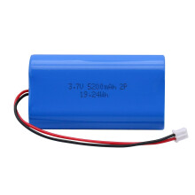 3.7V 5200mAh Rechargeable Lithium-ion Battery with PH2.0/2P Connector for DIY Electronics, Toys, Lighting, Bluetooth Devices