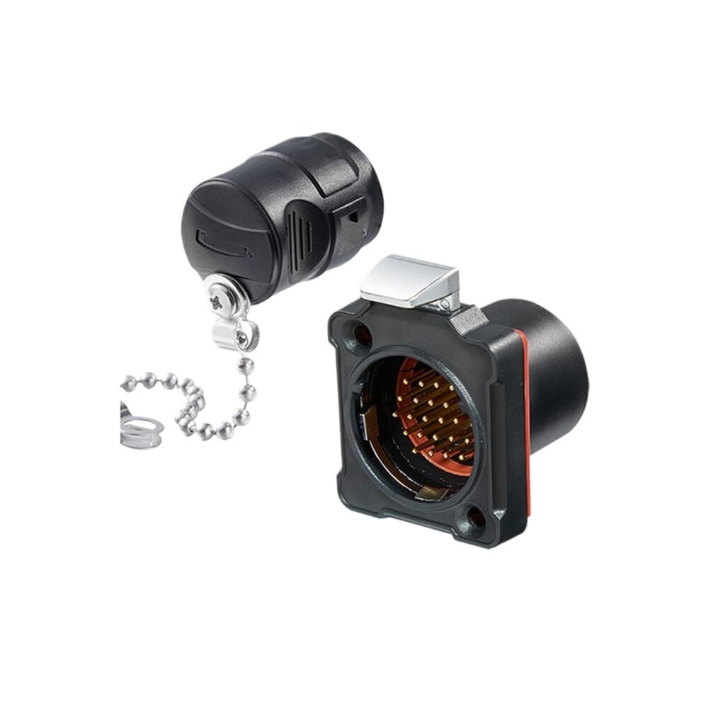 24 Pin Aviation Connector Male Female Industrial Power Plug With Durable Flange For Secure Data 9169991197661