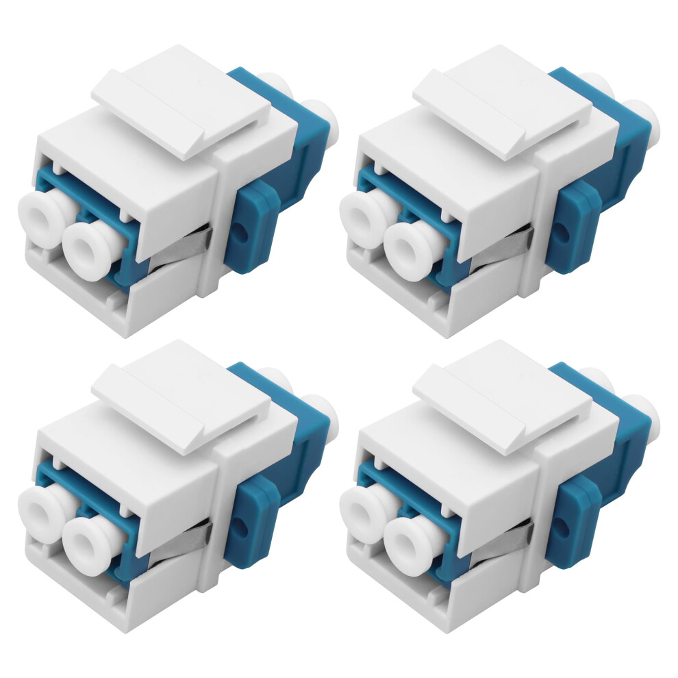 Xmsjsiy Keystone Lc Fibre Optic Wall Plates Female To Female Coupler Duplex Multimode Connector Keystone Jack Lc Fibre Panel Module Socket Adapter Fo 73997290