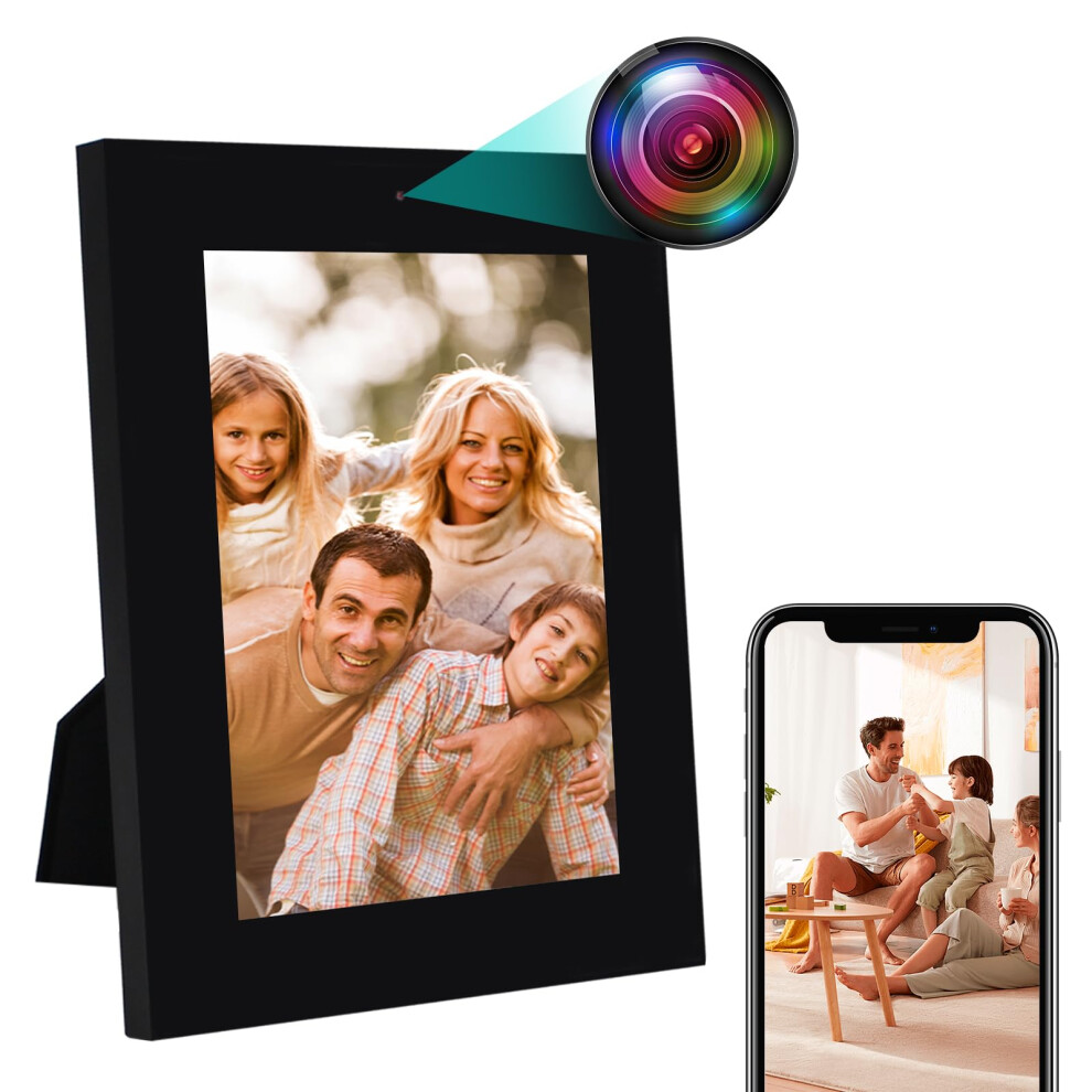 Sueirn Wifi Photo Frame Camera, Hidden Spy Camera With Motion Detection, 1080P Indoor Wireless Camera With App Control, Nanny Cam Small Secret Camera 75766733