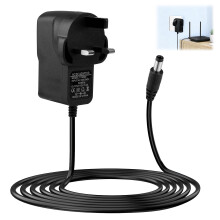 12V Power Adapter for BT-Openreach ONT Openreach EchoLife-HG612-Fibre-optic-Modem, 12V 2A Charger 1M Power Supply Cord Replacement Cable for ONT ECI