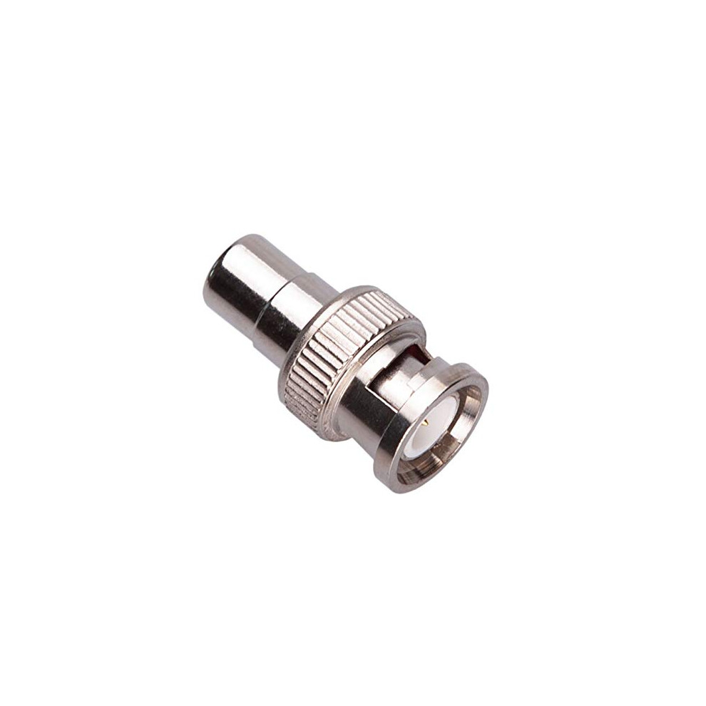 Bnc Male To Rca Female Adapter For Cctv Security Camera Dvr, Nickel Plated Connector 9771547216766