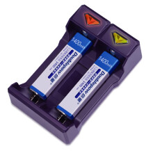 Dunamis Exousia Pack of 2 Minidisk CD Gumstick 7/5 F6 Batteries & USB Charger - 1.2V 1400mAh Ni-MH (F6 Charger + Twinpack Batteries)