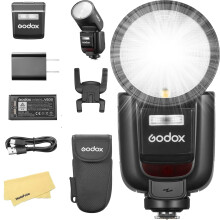 Godox V1 Pro S V1Pro S Round Head Camera Flash for Sony Flash Speedlite Speedlight,76Ws 2.4G TTL 1/8000 HSS,500 Full Power Flashes,1.3s Recycle Time,