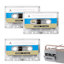 3PCS Cassette Tapes plastic Blank Cassette Tapes Blue Cassette Recorder of 90 Min Recording Time Low Noise Surface Walkman Data Cartridge Normal Bias