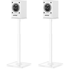 ELIVED Adjustable Height Speaker Stands for Satellites Up to 10KG, Extend 720mm to 950mm, Universal Bookshelf Floor Speaker Stand with 2 Types of Foo