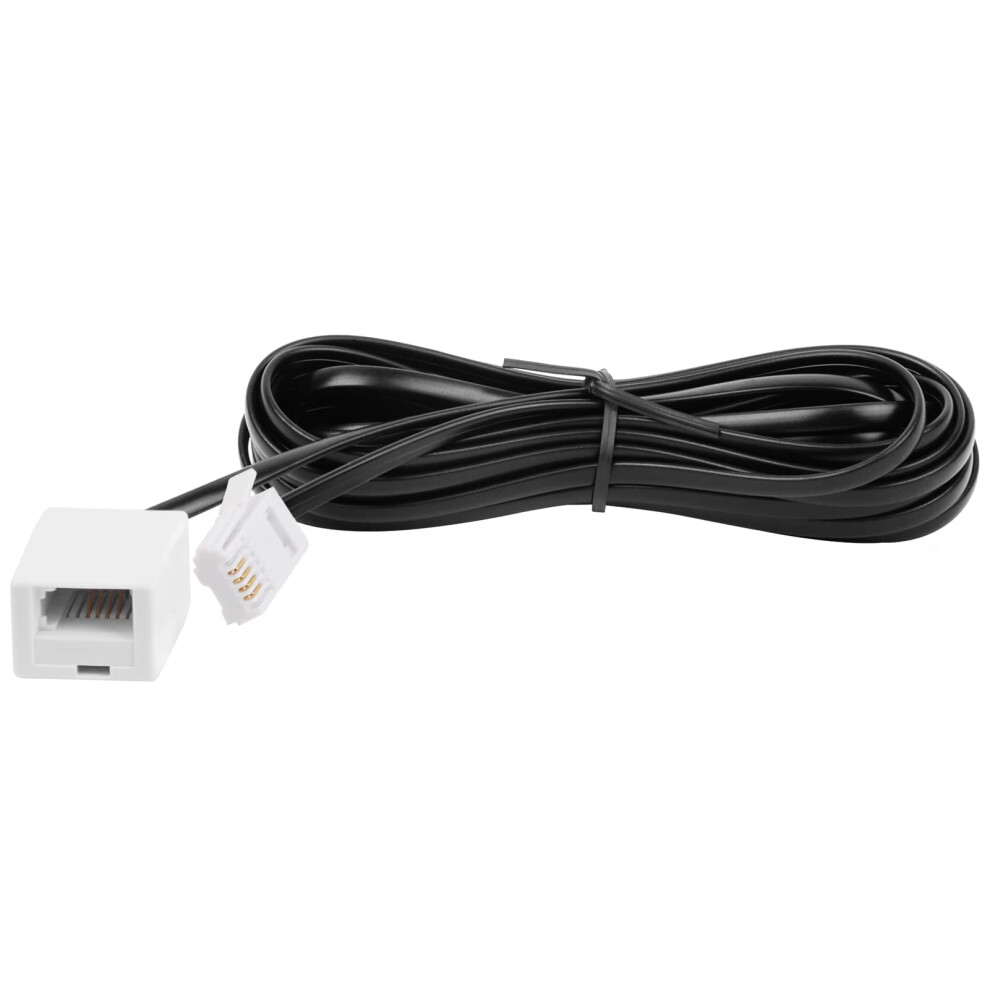 Hawaka Bt Telephone Extension Cable, Phone Line For Uk Landline Phone, Bt Male To 6P4c Female, Straight Through Telephone Cable,Compatible With White 5001045418565