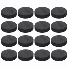 sourcing map 16 Pcs Single Sided Speaker Isolation Feet Pads, 40mmx10mm Non Slip Foam Shock Absorption Base Pad Amplifier Stand Feet Mat for Speaker
