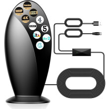 Indoor TV Aerial,560+ Miles Range Digital TV ariels indoor for Smart TV and,Support 4K