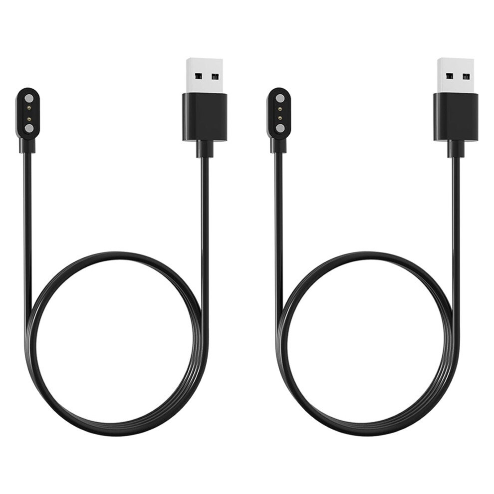 2Pcs Smart Watch Charger 2 Pin Magnetic, 2 Pin 2.84Mm And 4Mm Smart Watch Charger, Watchs Chargers Magnetic, Universal Smartwatch Magnet Charging Usb 93346719