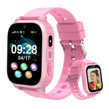 Tzzulsx 4G Kids Smartwatch with GPS Tracker, IP68 Waterproof Kids Watch with Video Calling, Phone Calls, SOS Alert, Games & School Mode -Gift for Boy