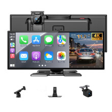11.5" Carplay Screen for Car, 2-in-1 Car Play Screen Wireless Android Auto with 4K Front and 1080P Rear Camera, Car Tablet Pro Max 2025 Car Stereo Mi