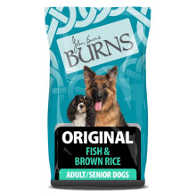 Burns Pet Nutrition Hypoallergenic Complete Dry Dog Food Adult and Senior Dog Original Fish and Brown Rice 6 kg