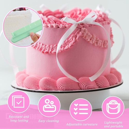 Adjustable Cake Decorating Tools Set with Cake Leveler, Precision Marking Arc Ruler for Baking 1