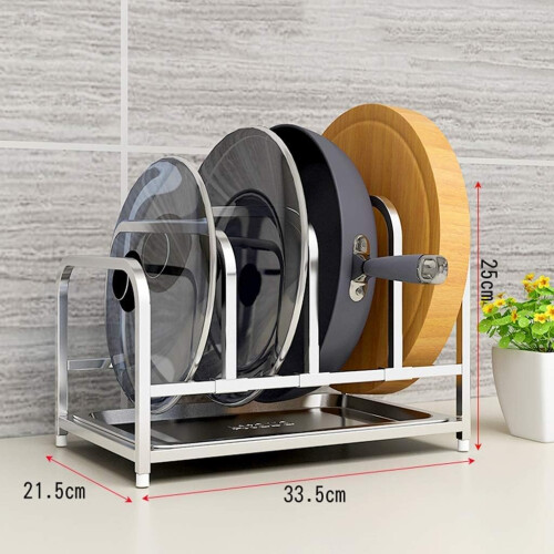 Stainless Steel Kitchen Storage Rack Wall Mounted MultiFunctional SpaceSaving Shelf Organizer 1