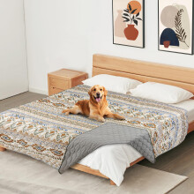 YOSEPATI 100% Double-Sided Waterproof Dog Blanket, Bohemian Dog Bed Cover Pet Blanket, Sofa Couch Furniture Protector for Puppy Cat Kids, Washable and