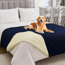 Guchuang Waterproof Dog Blanket for Bed, Anti-Slip Dog Blankets Washable, 132x208 cm Soft Waterproof Sofa Cover Scratch Dirty and Fur Resistant for