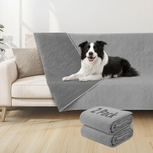 PICK FOR LIFE Waterproof Dog Blanket For Bed, 2 Pack 137?208cm Dog Blankets Washable Soft Reversible Puppy Blankets Anti Scratches Dirty for Bed Sofa