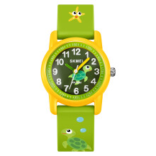 Orologio da bambino stile cartoni animati, impermeabile fino a 50 metri, con cinturino in quarzo, larghezza di 29,8 mm