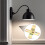2 Sets Light Fixture Mounting Bracket,4 Inch -Shaped Mount Bracket Light Crossbar Bracket with Screws 4