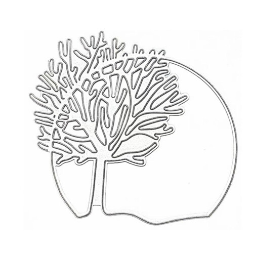 Bunnies Cutting Dies Tree Shape for Card Making Carbon-MH893
