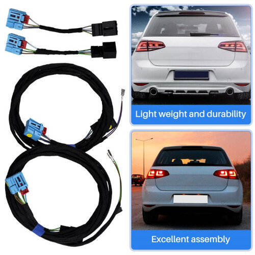 For   7  7.5  Mk7 7.5 Flowing Tail Light Adapter  Halogen Upgrade Flowing Shape 2