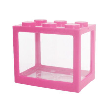 Stackable Building Blocks Betta Fish Tank Aquarium Creative Fish Tank уъ C6O2