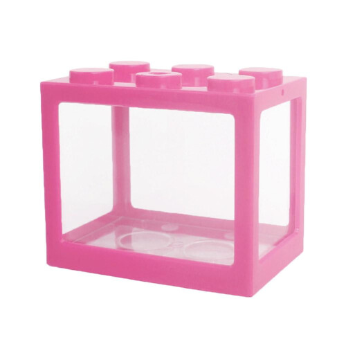 Stackable Building Blocks Betta Fish Tank Aquarium Creative Fish Tank уъ C6O2