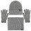 Σετ γαντιών Winter3in1Scarf για άνδρες και γυναίκες, πλεκτό καπέλο με σκούφο, γάντια με 1